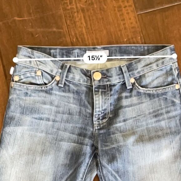 Rock & Republic Y2K Blue Tag Low Rise Bootcut Jeans Roth Acid Blue Jeans Sz 27 - Picture 7 of 13